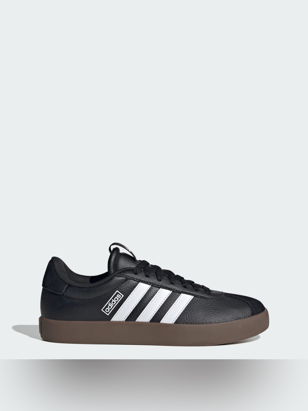NEW Adidas VL Court 3.0 Sneakers Men’s US Size 10 Core Black White Gum Shoes